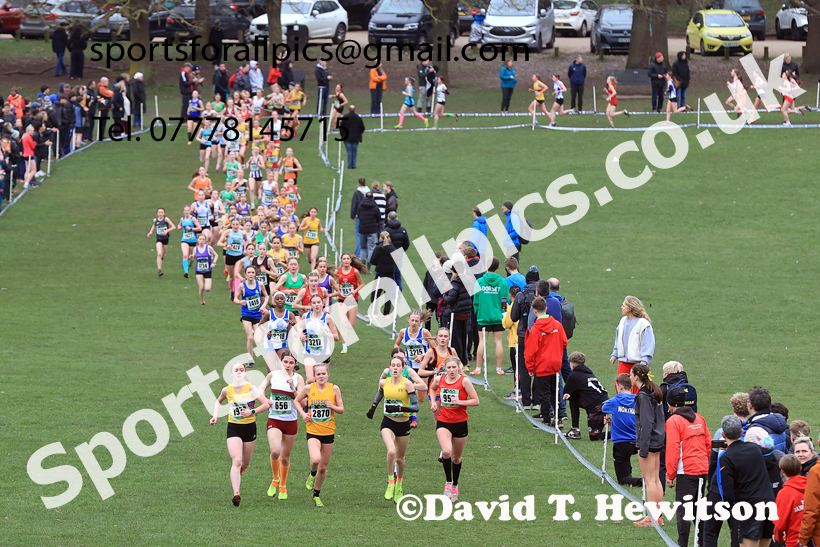 Girls Under-15s 2026 UK CAU Inter Counties Cross Country, Wollaton Park, Nottingham. Photo: David T. Hewitson/Sports for All Pics